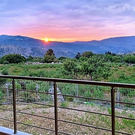 Stone Villa Halepa With Panoramic View. Neon Khorion  Dış mekan fotoğraf