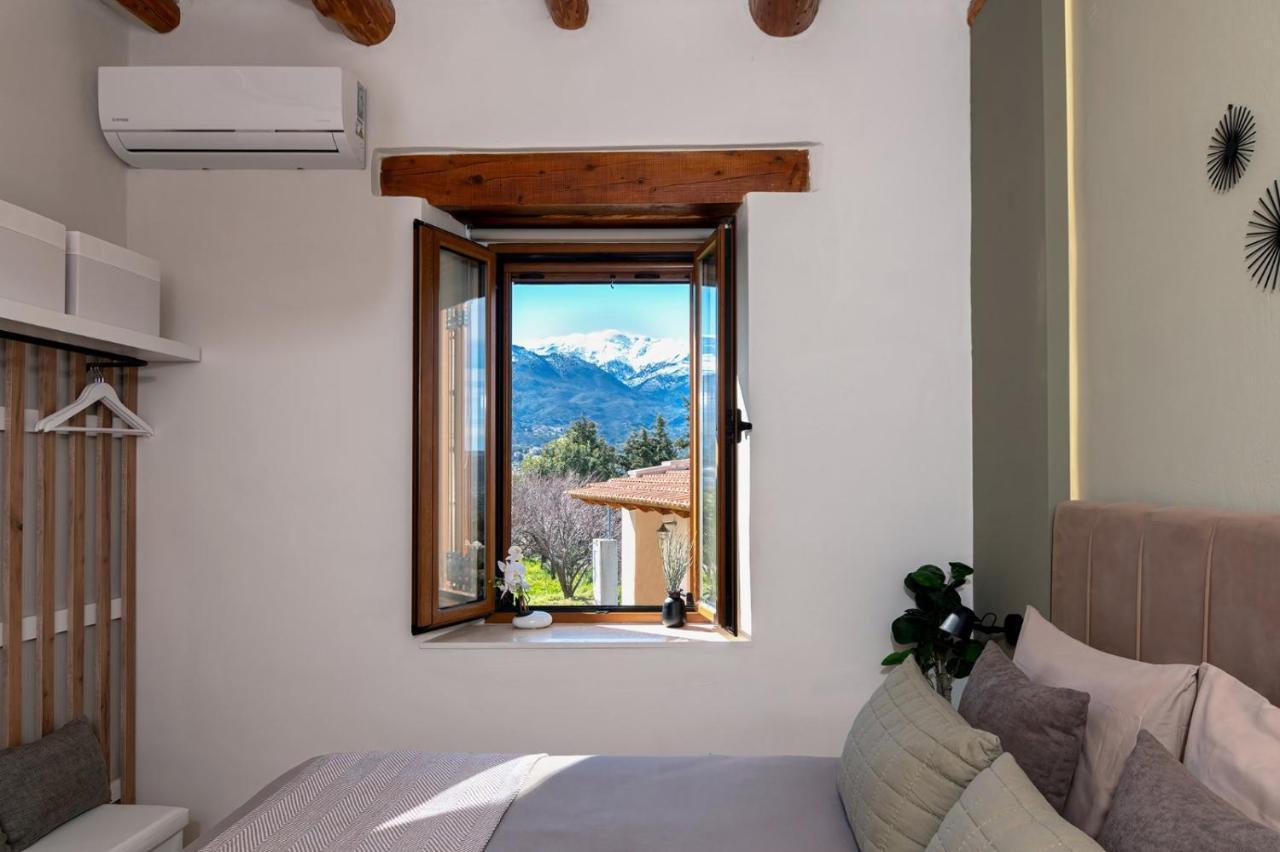 Stone Villa Halepa With Panoramic View. Neon Khorion  Dış mekan fotoğraf