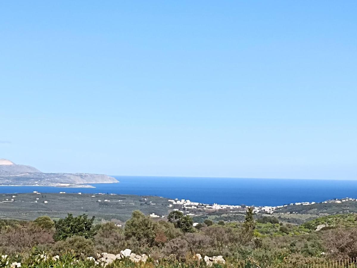 Stone Villa Halepa With Panoramic View. Neon Khorion  Dış mekan fotoğraf